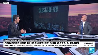 JeanFrançois Corty Médecins du Monde  quotLaide humanitaire rentre au comptegouttesquot à Gaza [upl. by Lowery]