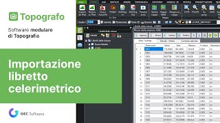 Topografo  Modulo T Importazione libretto celerimetrico [upl. by Woodford]