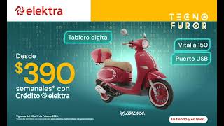 ¡Estrena ya tu Motoneta Italika Vitalia 🏍️😎 Cómprala a crédito ✨ [upl. by Adnaral]