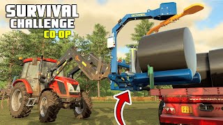 WE SPENT ALL OF OUR MONEY ON THIS  Survival Challenge COOP  FS22  Episode 11 [upl. by Sesmar]