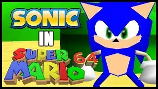 Sonic in Super Mario 64  Hack Showcase [upl. by Terr]