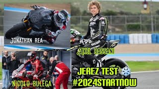 First looks Jerez test  superbike riders with new team testing winter test ❄️ [upl. by Ddet]