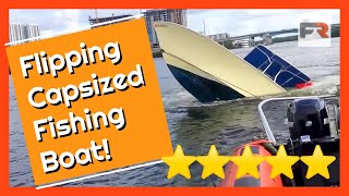 Fast Response Capsized Vessel Recovery  Miami Florida [upl. by Zetnahs]