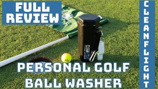 Clean Flight Personal Golf Ball Washer Full Review [upl. by Greyso]