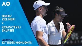 ZielinskiHsieh v SkupskiKrawczyk Extended Highlights  Australian Open 2024 Final [upl. by Eugirne]