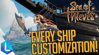 Every Ship Customization Options  Sea of Thieves News [upl. by Smoot]