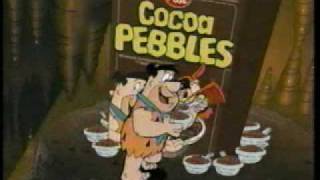 Cocoa Pebbles Commercial Glow in the Dark Dinosaurs 1997 [upl. by Rramed]