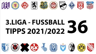 FussballTipps 3Liga  36Spieltag  Saison 20212022 [upl. by Bordiuk573]