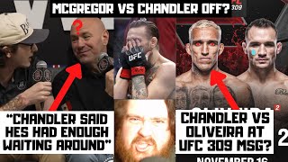 McGregor vs Chandler CANCELLED Oliveira vs Chandler OFFICIAL Prediction amp MMA News Reaction [upl. by Celina910]