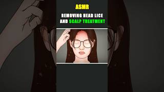 ASMR Animated Head lice Removal asmr animation shorts [upl. by Armillda]