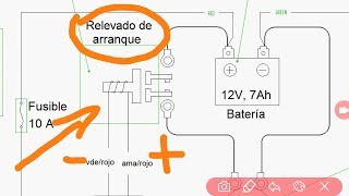 SISTEMA de ARRANQUE electrico de una MOTO 125z 150z 170z 250z [upl. by Euqinimod]