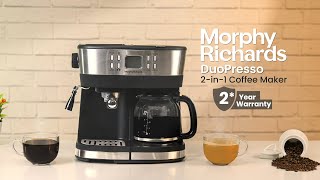 DuoPresso Coffee Maker  Morphy Richards [upl. by Josephina]