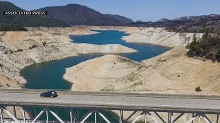 Dramatic photos show how storms filled California reservoirs [upl. by Gokey]