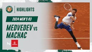 Medvedev vs Machac Round 3 Highlights  RolandGarros 2024 [upl. by Centonze984]