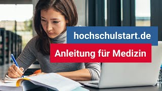 hochschulstart Medizin So klappt die Bewerbung Anleitung 2021 [upl. by Farl]