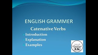 29 Catenative Verbs English Grammar Learn with Khokhar [upl. by Ark925]