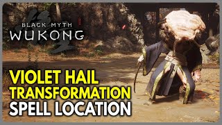 How to get Violet Hail Transformation Spell  Chapter 4  Black Myth Wukong Secret Area [upl. by Eylhsa30]