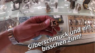 Zinn und Silberschmuck auf dem Trödelmarkt Ich finde einen guten Biker Ring [upl. by Rosenkrantz106]