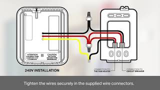 °STELPRO  3 wires electronic thermostat installation [upl. by Schnapp875]