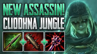 SMITES NEWEST ASSASSIN Cliodhna Jungle Gameplay SMITE Conquest [upl. by Ahsinauq788]