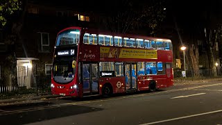 Journey on the 34  Arriva London North  Wright Gemini 3 Volvo B5LH HV183  BG14ONS [upl. by Cattier]