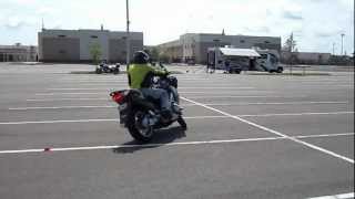 Motorcycle instruction class Practice Riding on BMW Motorcycles [upl. by Anawit444]