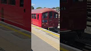 1938 Tube Stock Departing Northfields Station with Whistle [upl. by Dlaregztif]