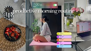 7am productive morning routine  my 8 step routine before work  wellness selfcare and growth [upl. by Sammy]