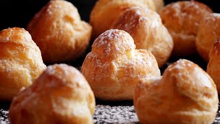 Easy Cream Puffs With Pastry Cream Recipe [upl. by Davidoff]