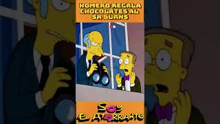 LOS SIMPSONS  HOMERO REGALA CHOCOLATES AL SR BURNS [upl. by Soma]