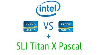 i7 5930k vs i7 7700k  40 PCIE lanes vs 16 PCIE lanes  SLI TXP 2016  5 GAMES [upl. by Maxie]