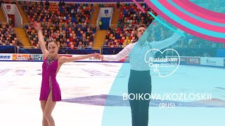 BoikovaKozlovskii RUS  Pairs Free Skating  Rostelecom Cup 2020  GPFigure [upl. by Haseena]