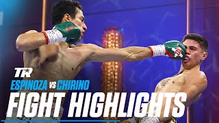 Rafael Espinoza Pours It On Sergio Chirino For TKO Win  FIGHT HIGHLIGHTS [upl. by Anna-Maria]