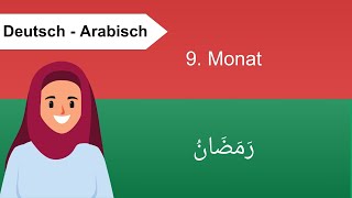 Der Islamische Mondkalender Hijri  12 Monate der Islamischen Kalender  Arabisch für Anfänger [upl. by Rol]