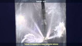 TankJet® 16 Installed on Hose Rotating Spray Ball Cleans Without Sway from SSCo [upl. by Selec]