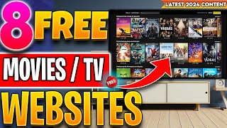 🔴Top 8 Websites to Watch FREE Movies  TV Shows No Sign up 2024 Update [upl. by Siward]