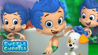 Gil Meets Bubble Puppy For The First Time 🐶 Full Scene for Kids  Bubble Guppies [upl. by Tymes58]