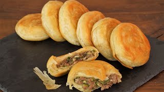 How to Make Chinese Beef Puff Pastry Pies  The technique for getting the puff pastry is very easy [upl. by Mailli801]