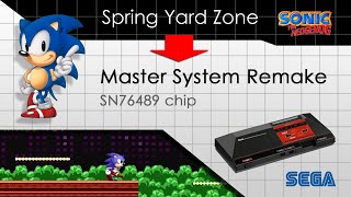 Sonic The Hedgehog Genesis  Spring Yard Zone Remake for Master System  NBXP 2019 [upl. by Aiuqcaj]