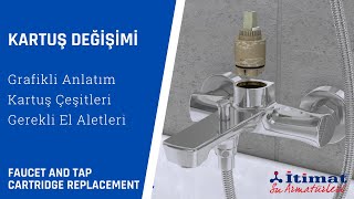 BATARYA VE MUSLUK KARTUŞ DEĞİŞİMİ  FAUCET AND TAP CARTRIDGE REPLACEMENT [upl. by Sihtnyc695]