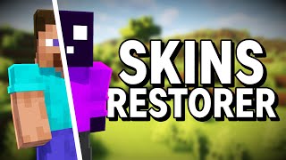 Restore Skins On Cracked Minecraft Servers Using SkinsRestorer [upl. by Ydnys]