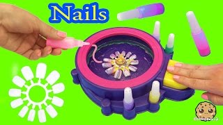 Fail  Make Your Own Custom Nails with Glitter Nail Swirl Art Kit Maker  Cookieswirlc Video [upl. by Retxed630]