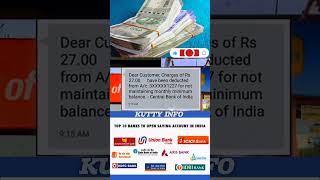 வங்கிகளில் மினிமம் பேலன்ஸ் ஆல் வந்த சிக்கல்  Bank min balance issue minimumbalance [upl. by Licha]