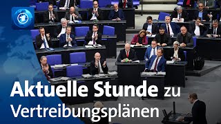 Aktuelle Stunde im Bundestag Warnung vor AfD [upl. by Niuqauj]