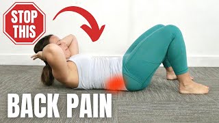 Stop Doing Crunches For Lower Back Degenerative Disc Disease TRY THIS INSTEAD [upl. by Lara]