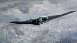 State of emergency B2 Spirit stealth bomber carrying lethal bomb fly near conflict zone [upl. by Eitnom532]