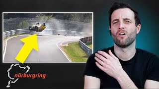 Race Driver Explains Nürburgring Crashes [upl. by Aitercal]