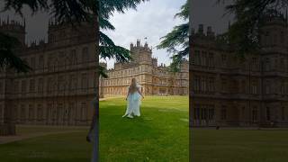 At the beautiful Highclere Castle wearing Selkie 🌿 Made the pilgrimage to DowntownAbbey [upl. by Yrebmik]