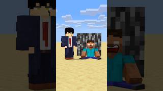 HELP Herobrine To Power Up Lift With Bigger And Bigger Bedrock friendship shorts trending anime [upl. by Amyas]