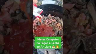 Gaúcho Master Chef Massa Campeira no Fogão a Lenha ao Ar Livre 🍝🔥 [upl. by Emilio]